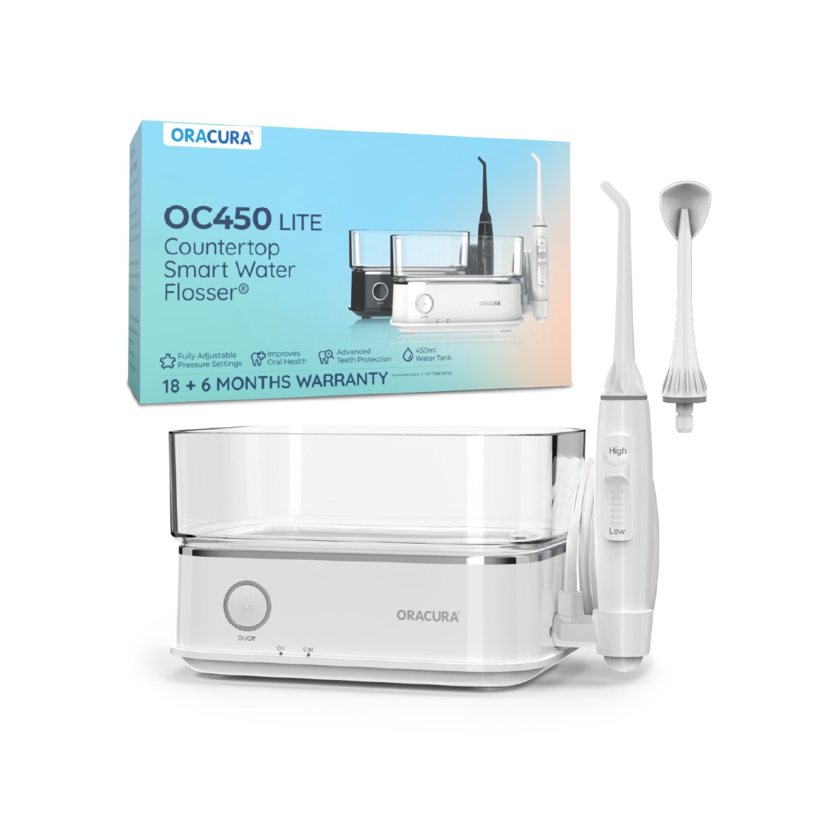 Oracura OC450 Lite Countertop Smart Water Flosser