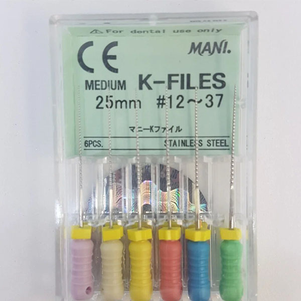 Mani K-File 25mm Assorted # 12-37