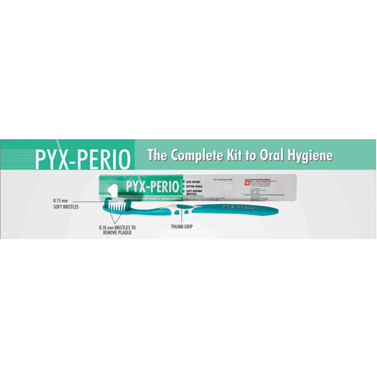 Sandika Pharma Pyx - Perio Brush For Plaque & Tartar Control (Pack of 12)    