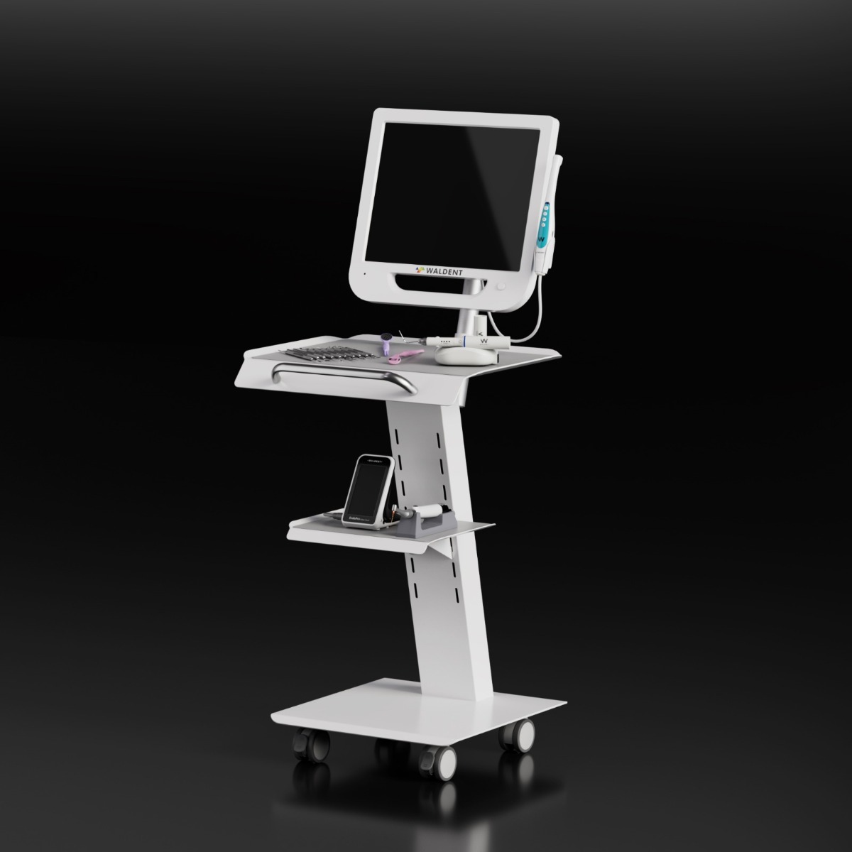 Waldent Heavy-Duty Dental Utility Trolley For Intraoral Camera