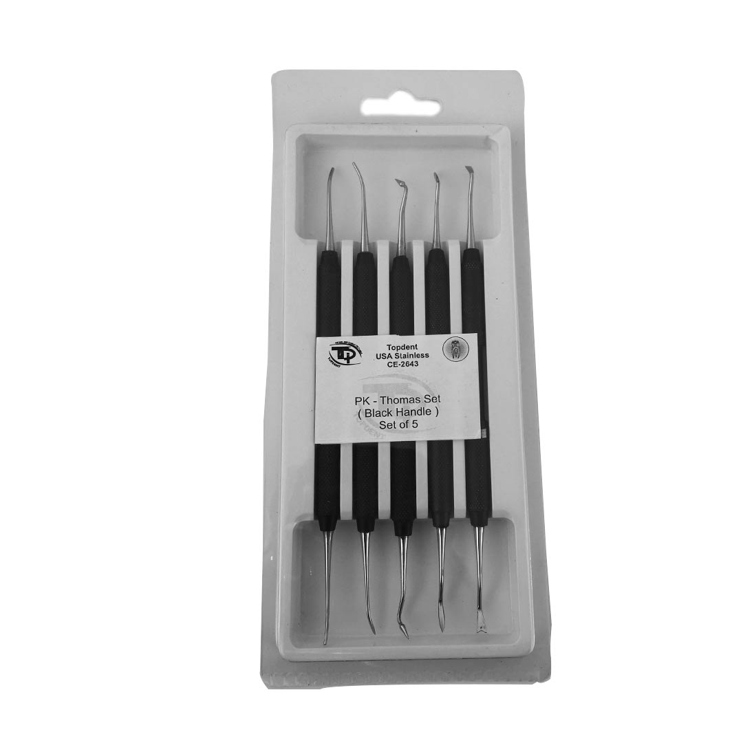 Top Dent Pk -Thomas Set of 5 (Black Handle)
