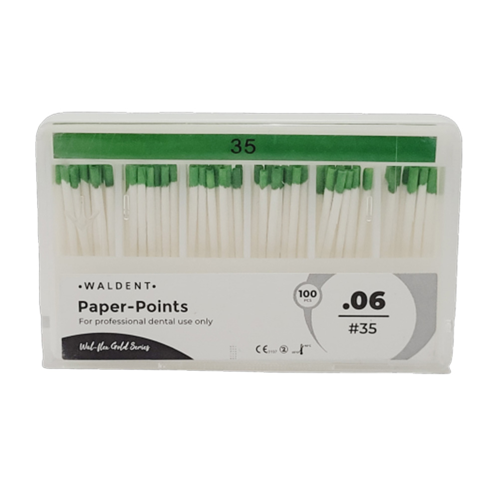 Waldent Paper Points 6% #35
