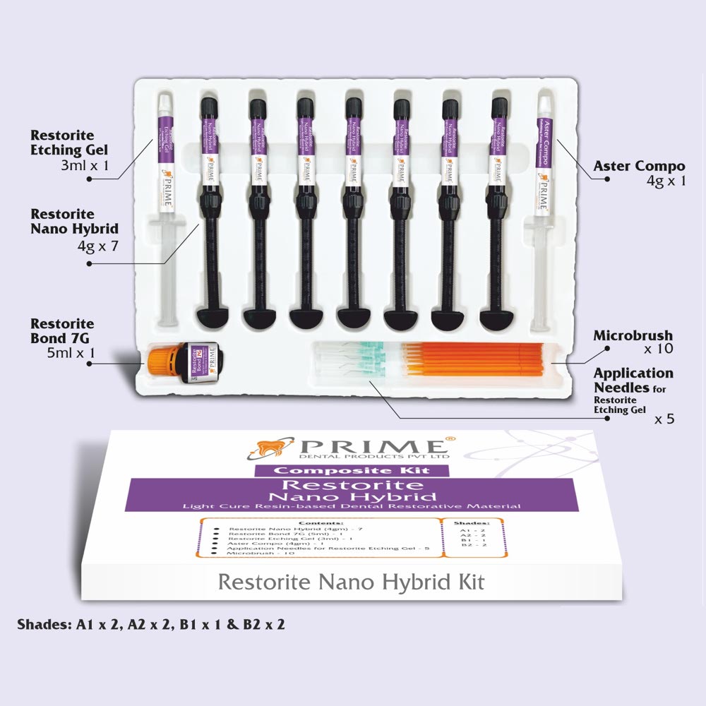Prime Dental Restorite Nano Hybrid Kit