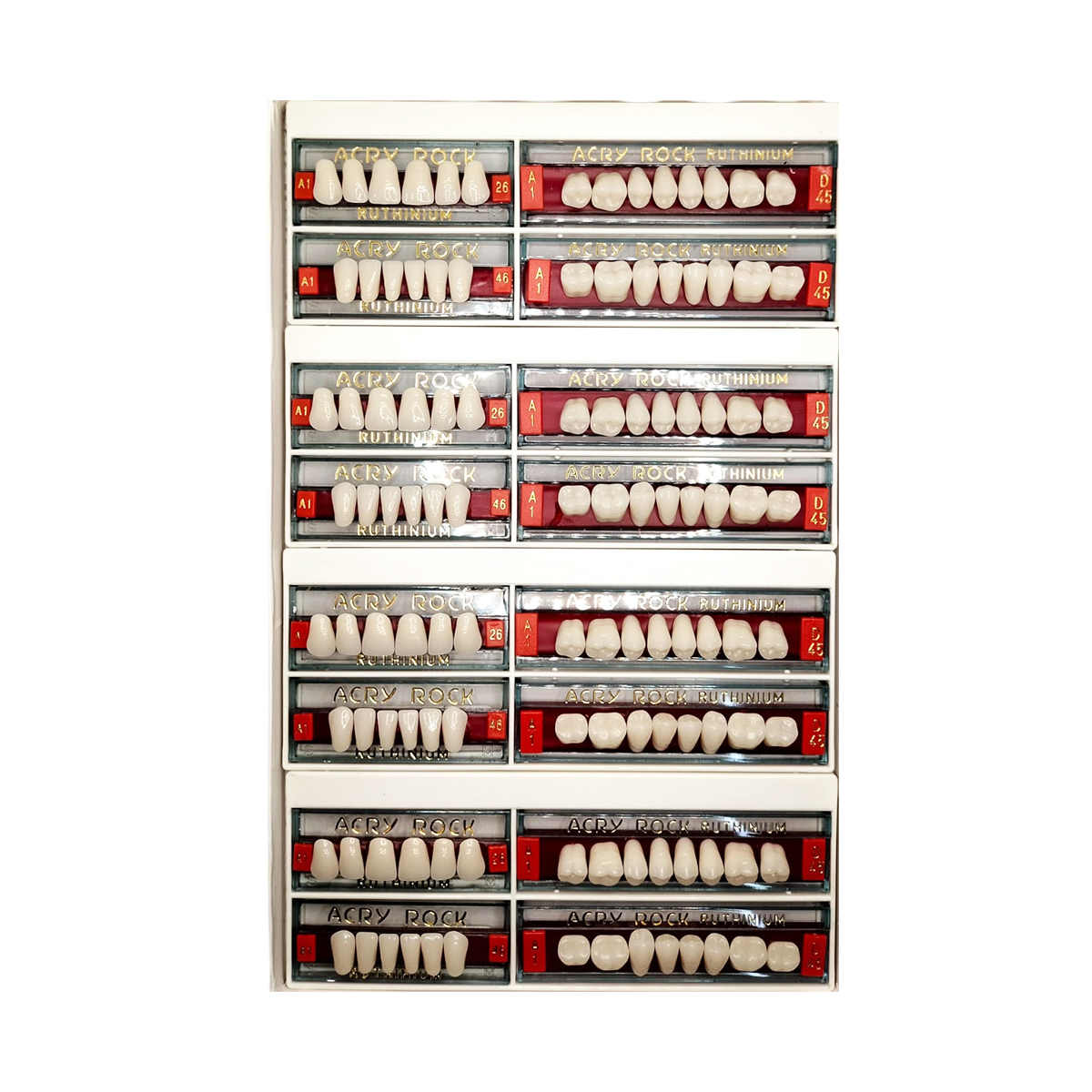Ruthinium Acryrock Teeth Sets-S18-A3 (Pack of 4 sets)