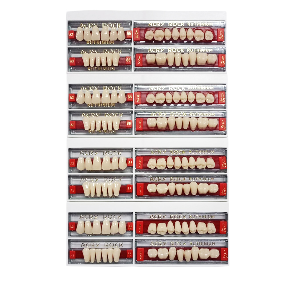 Ruthinium Acryrock Teeth Sets-S 55-A3 (Pack of 4 sets)