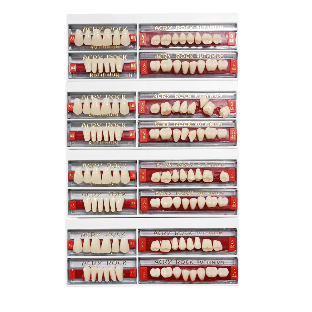 Ruthinium Acryrock Teeth Sets-S 66-A3 (Pack of 4 sets)