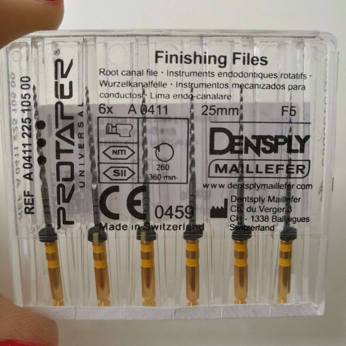 Dentsply Protaper Gold Rotary Files 25mm F5