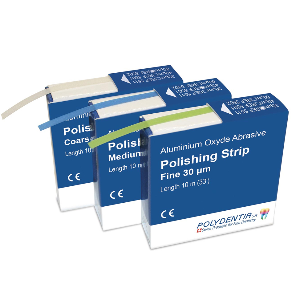Polydentia Abrasive Polishing Strips 60μm (Coarse)