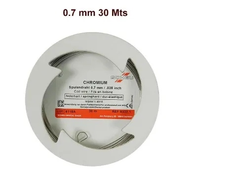 Scheu Chromium Spring Hard 0.7 mm 30 Mts. - 8332.1