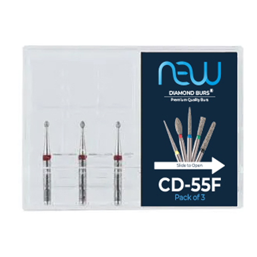 NewDiamond Children Dentistry Diamond Bur CD-55F (Pack Of 3)