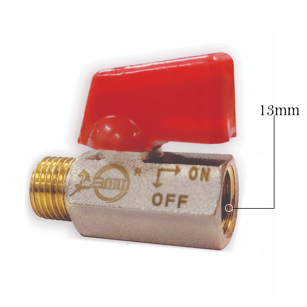 Sparedent Brass Mini Ball Valve Male/Female