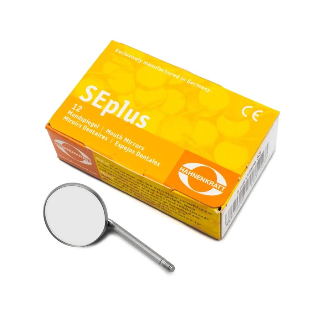Hahnenkratt SE plus 24 mm Mouth Mirrors No. 5 (SS) Plane 12/pk - 702X5