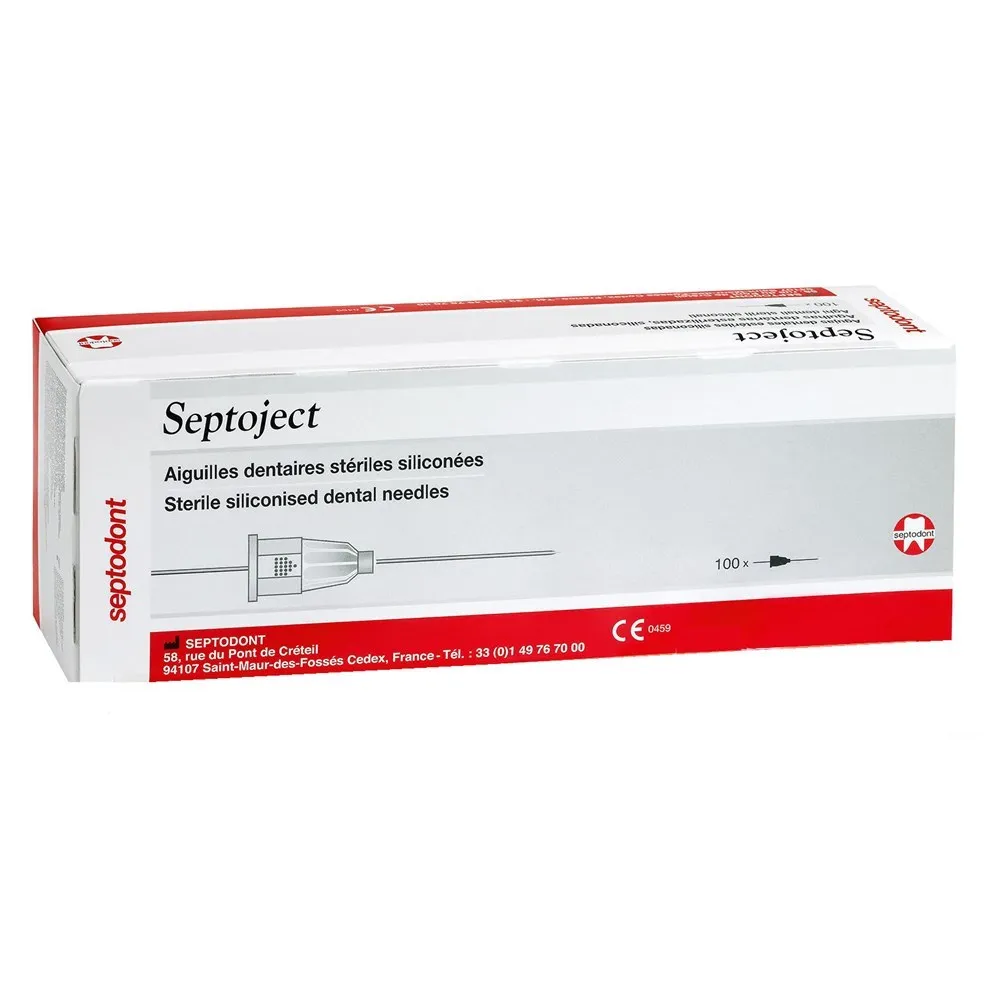 Septodont Septoject Needles For Dental Cartridge Syringe 27g/25mm