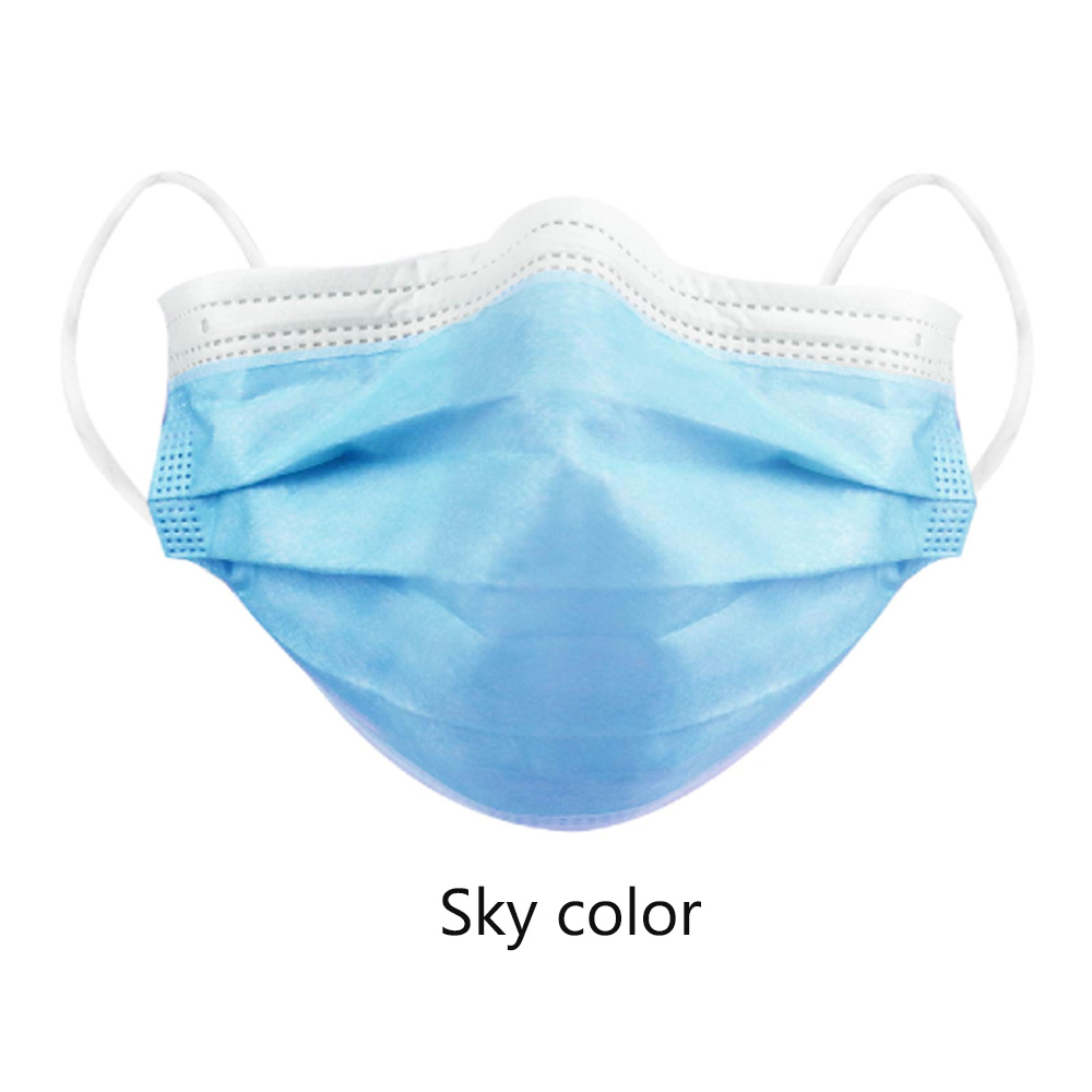 Waldent 3 Ply Mask - Sky Color (Pack of 50)