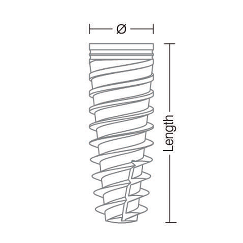 Nextin Spera Conventional Dental Implant With Cover Screw 3.5mm