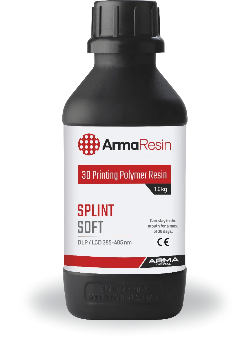 Arma Dental 3D Printing Resin - Splint Soft (1 KG) - Transparent