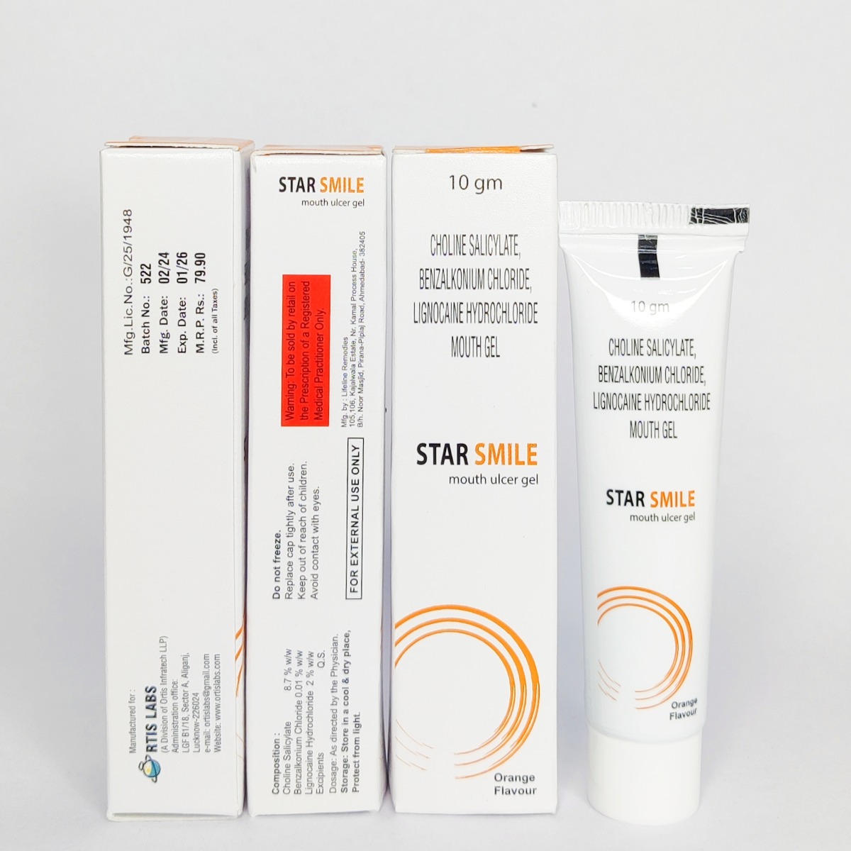 Ortis Star Smile Mouth Ulcer Gel