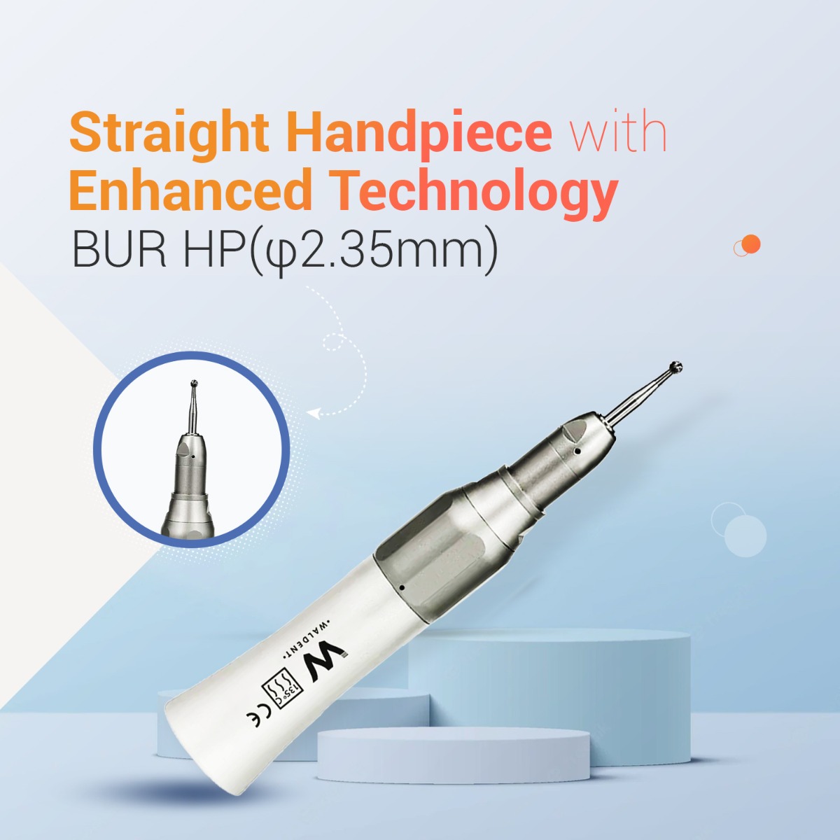 Waldent Premium Straight Handpiece (W-124)