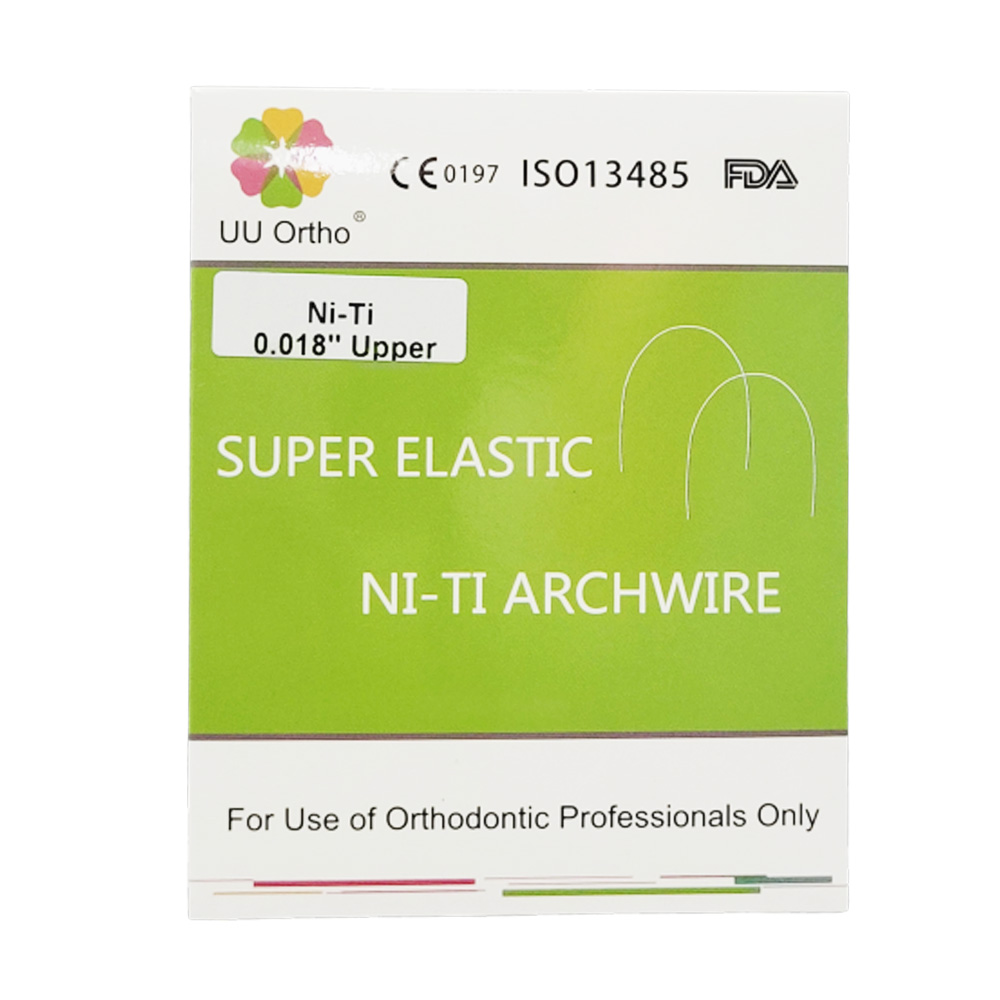 UU Ortho Super Elastic NiTi Archwires Round #Upper 018 Pk/10