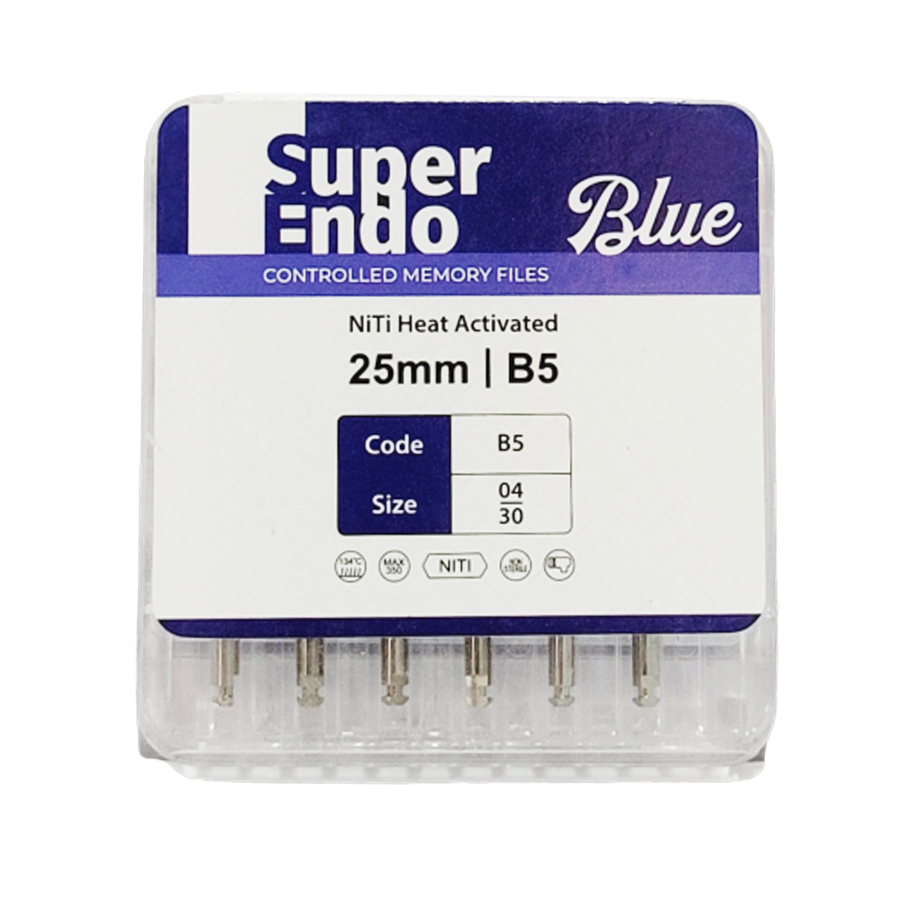 SuperEndo Blue Files 25mm #04/30 (B5) Pack of 6
