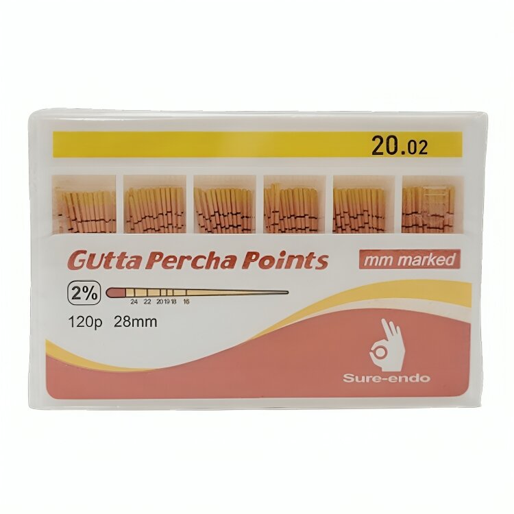 Sure Endo Gutta Percha Points 2% - 20