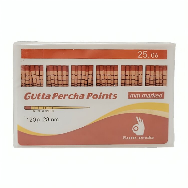 Sure Endo Gutta Percha - 6% #25