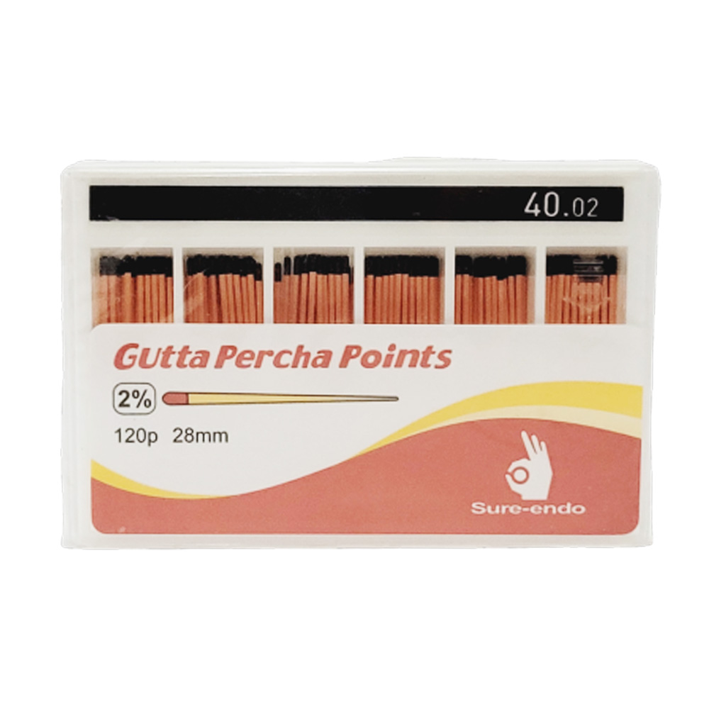 Sure Endo Gutta Percha Points 2% - 40