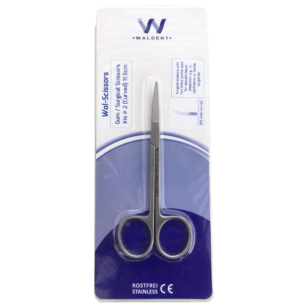 Waldent Scissors Surgical Iris #2 Curved 11.5cm (3/102)