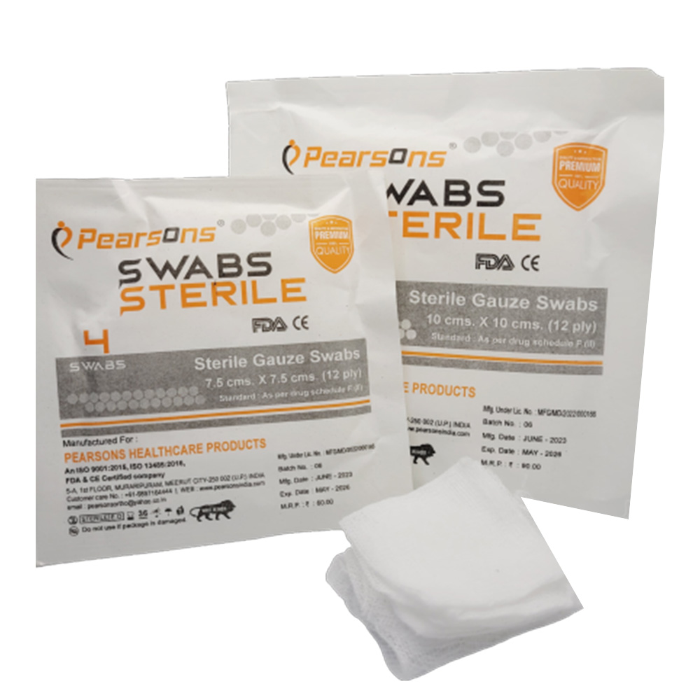 Pearsons Sterile Gauge Swabs (Pack of 10) (4/Pk)