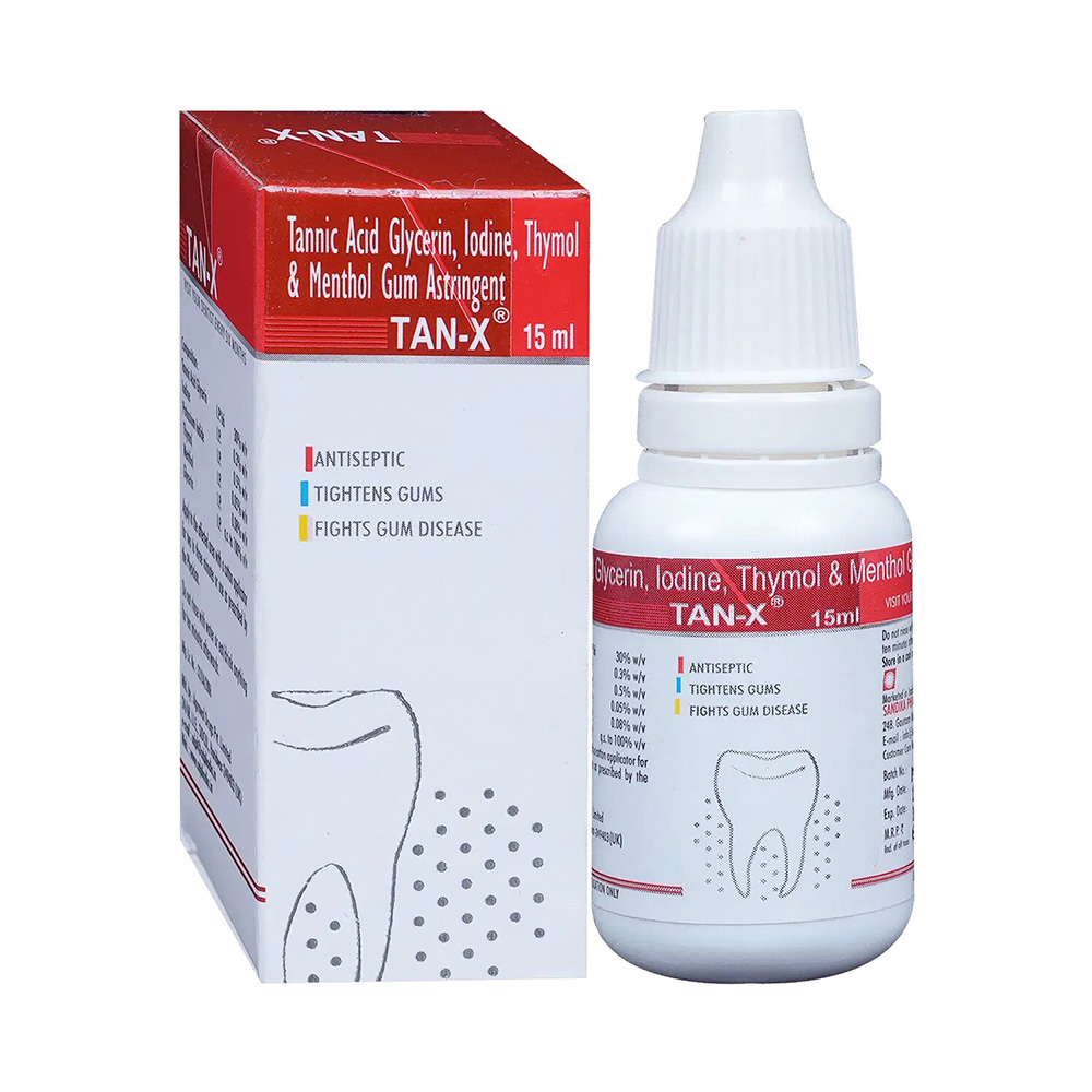 Sandika Pharma Tan - X Gum Astringent - 15 ml (Pack of 10)