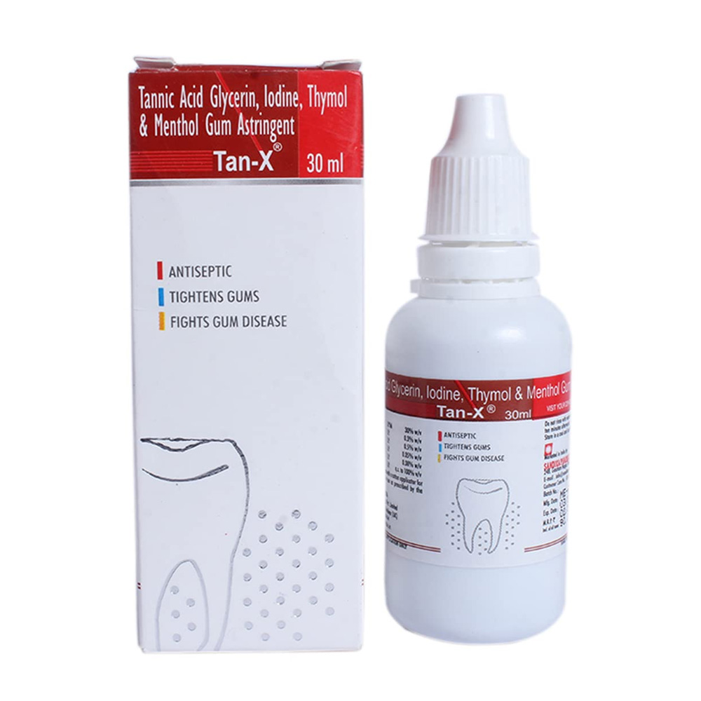 Sandika Pharma Tan - X Gum Astringent - 30 ml (Pack of 10)