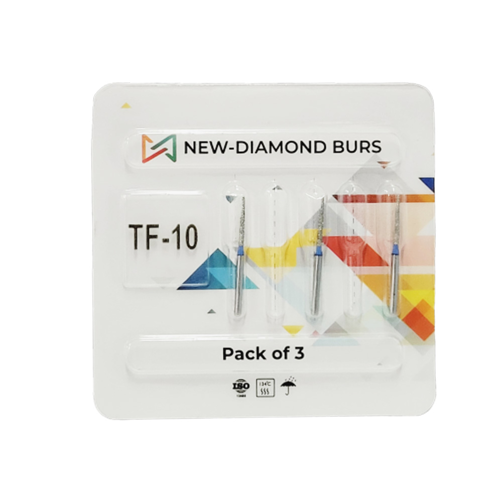 NewDiamond Taper Fissure Diamond Bur -TF ( Pack Of 3)