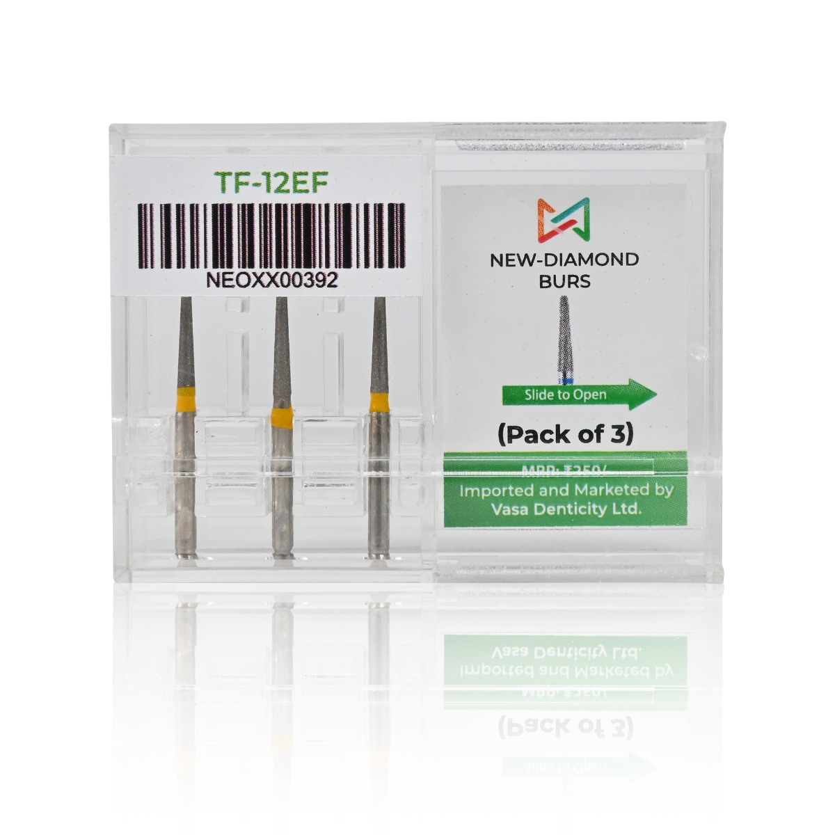 NewDiamond Taper Fissure Diamond Bur -TF ( Pack Of 3)