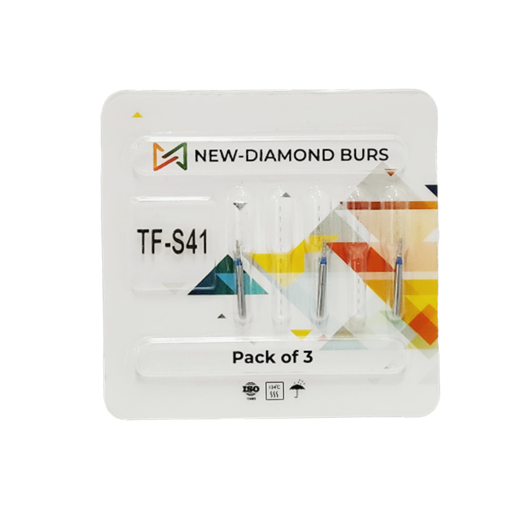 NewDiamond Taper Fissure Diamond Bur -TF ( Pack Of 3)