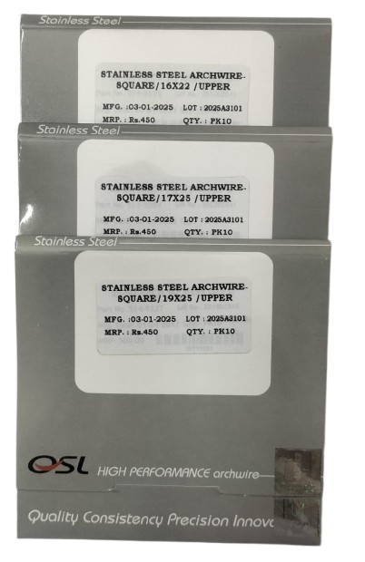 OSL SS Square Form Archwires - Rectangular (Pack Of 10)