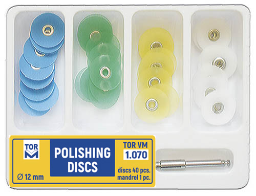 Tor Vm Polishing Discs (diameter 12 mm) (41pcs) No. 1.070 - Kit