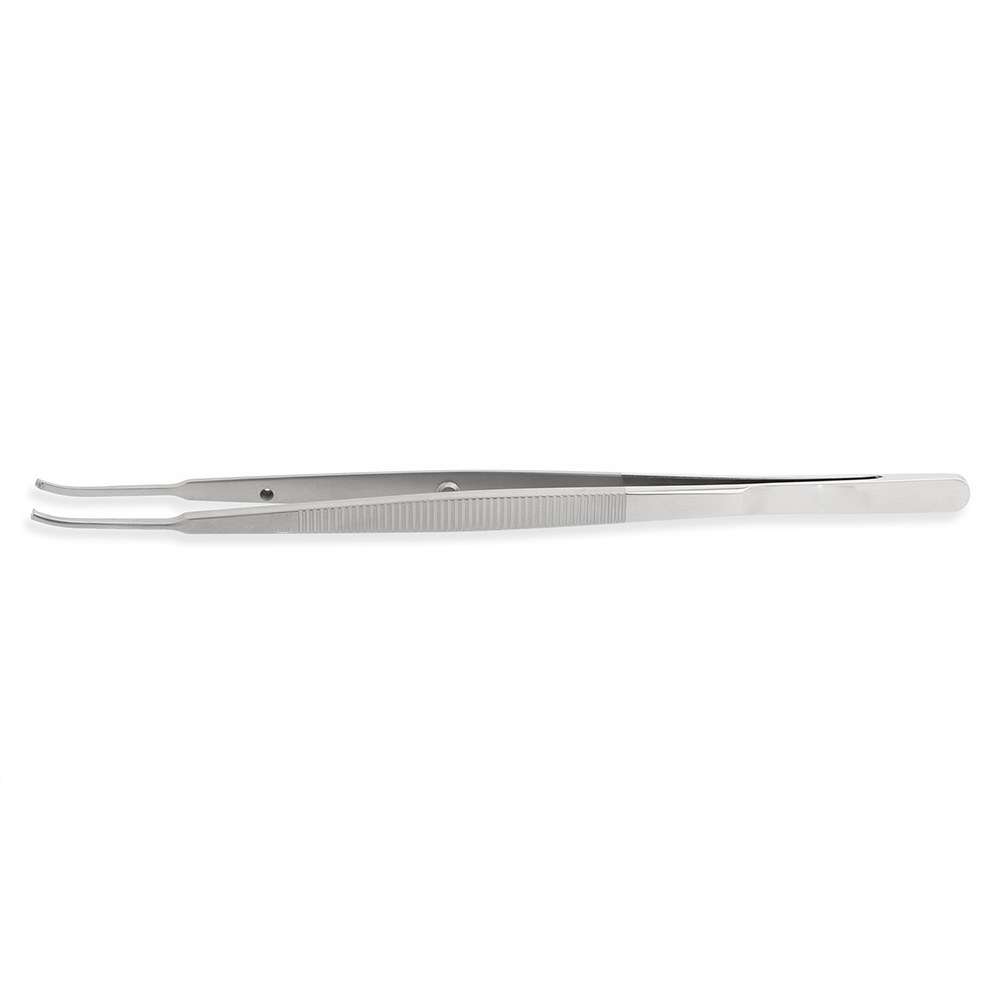 GDC Micro Tissue Forceps Gerald - Curved - 1x2 (18cm) (TPG4)
