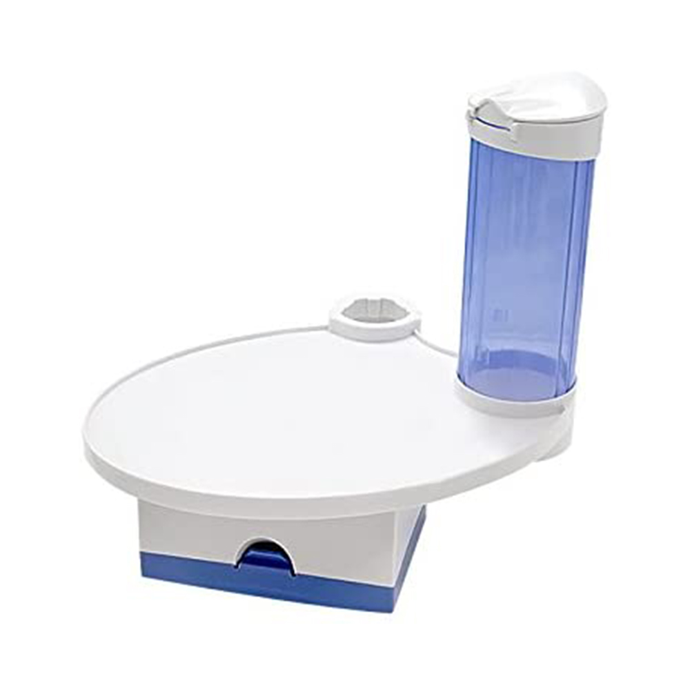 ET Dental Utility Tray with Cup and Tissue Dispenser - Blue