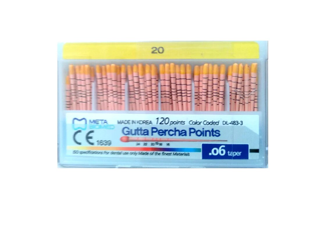Meta Gutta Percha Points Special Taper 0.06 #20