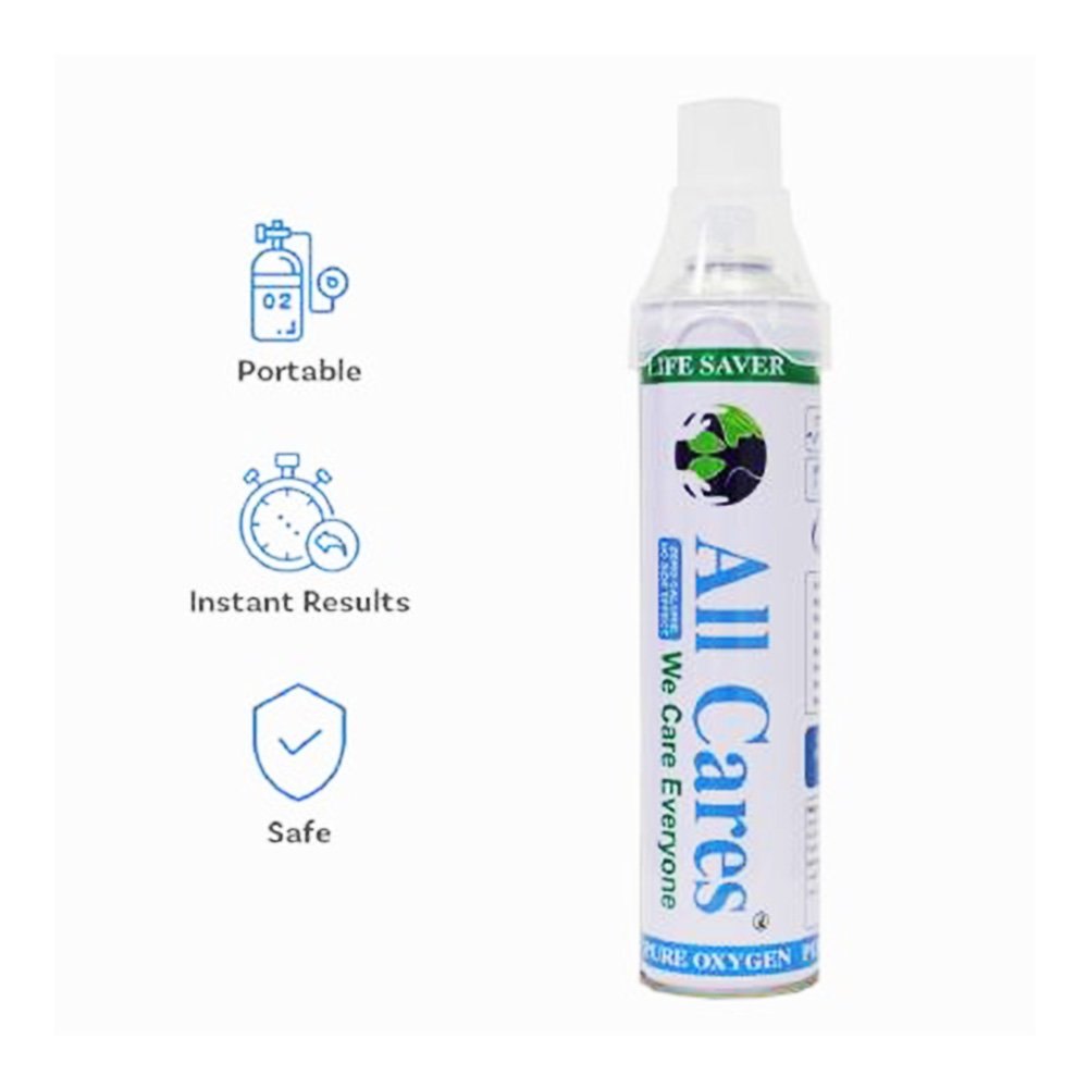 ALL Cares Portable Oxygen Can/Cylinder With Mask,12 L - Pack Of 1