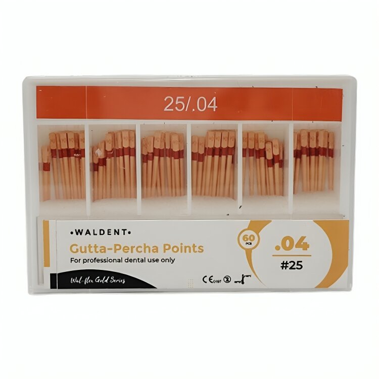 Waldent Gutta Percha Points 4% #25