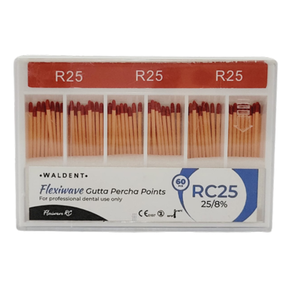Waldent Flexiwave Gutta Percha Points RC25 (25/8%)