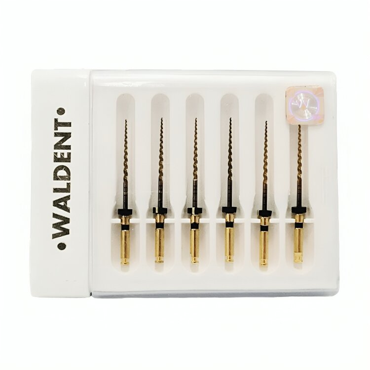 Waldent Premium Taper Gold Rotary Files - 25mm F4