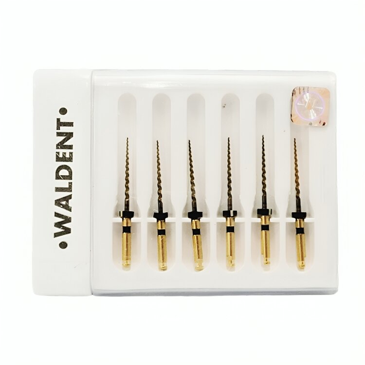 Waldent Premium Taper Gold Rotary Files - 21mm F4