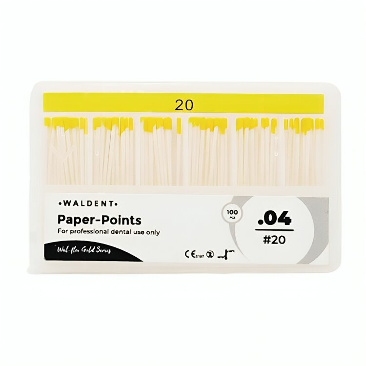 Waldent Paper Points 4% #20