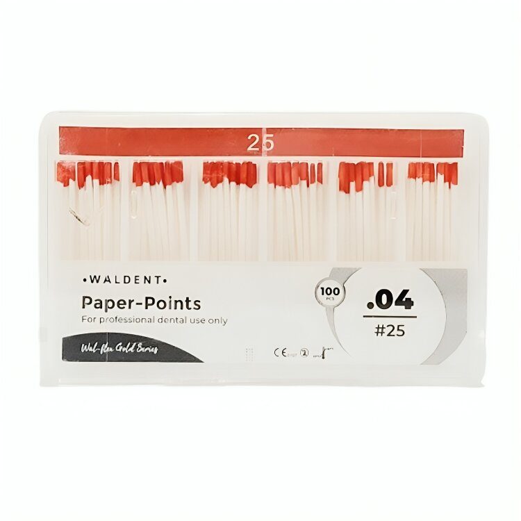 Waldent Paper Points 4% #25