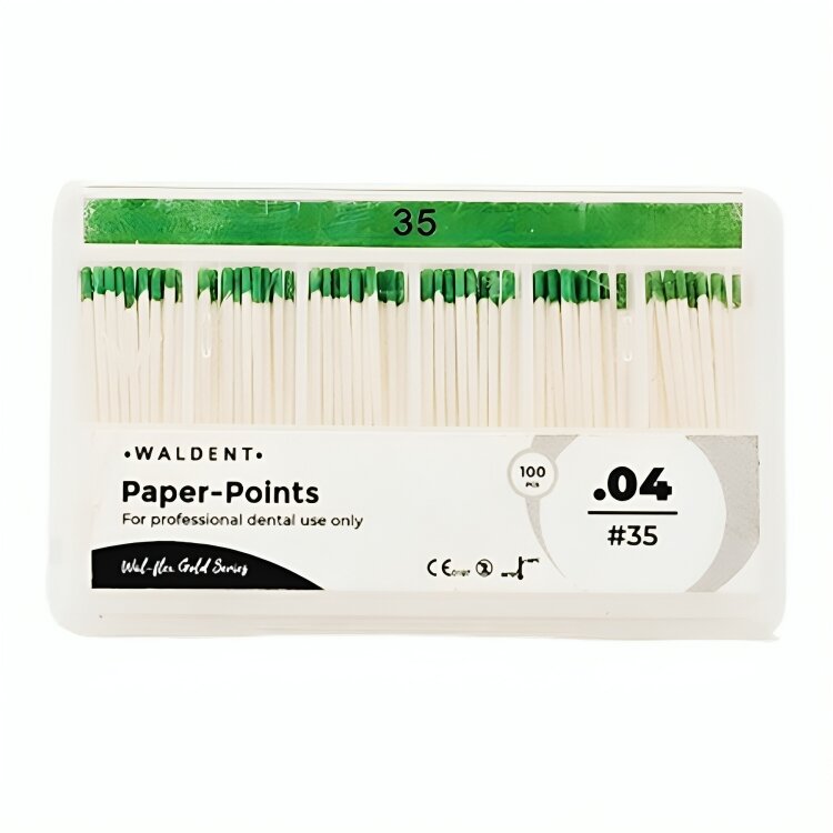 Waldent Paper Points 4% #35