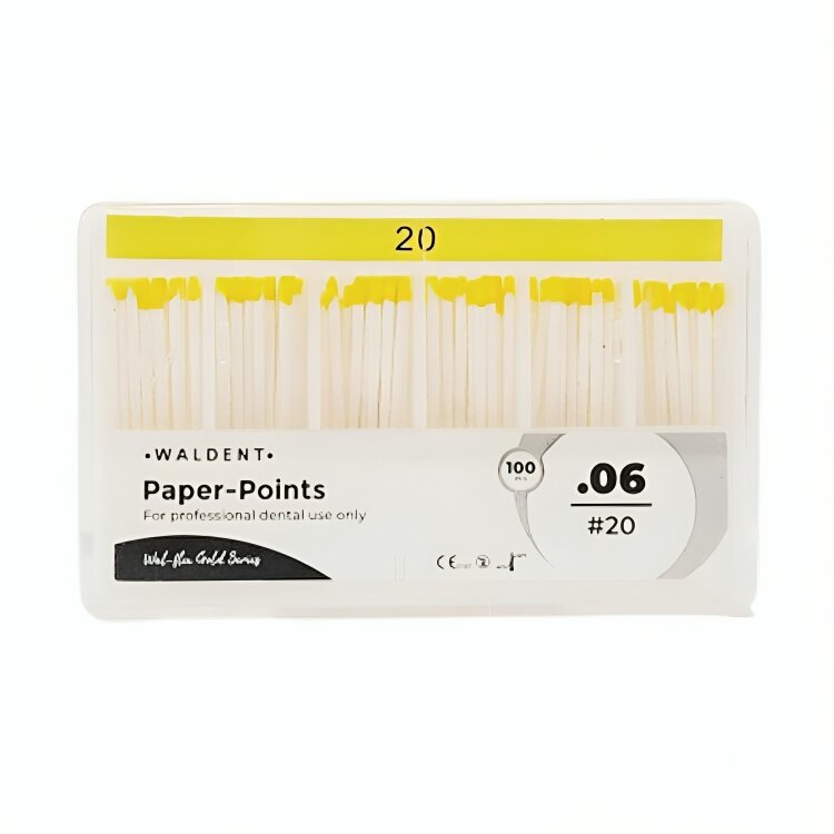 Waldent Paper Points 6% #20