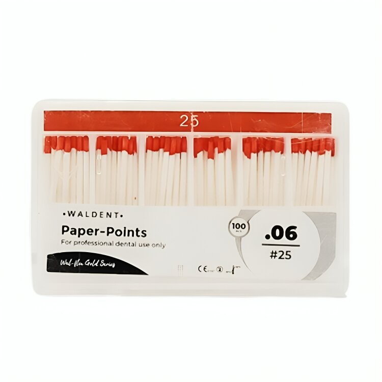 Waldent Paper Points 6% #25