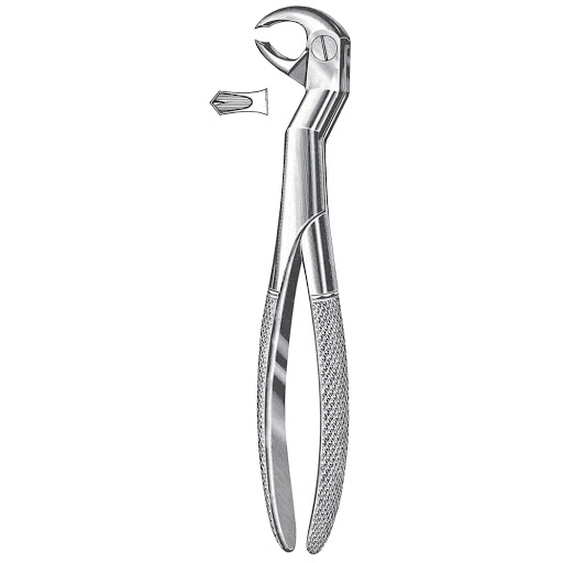 Waldent Tooth Extraction Forceps Lower Molars & Wisdoms Right No.22-1/2R (1/130)